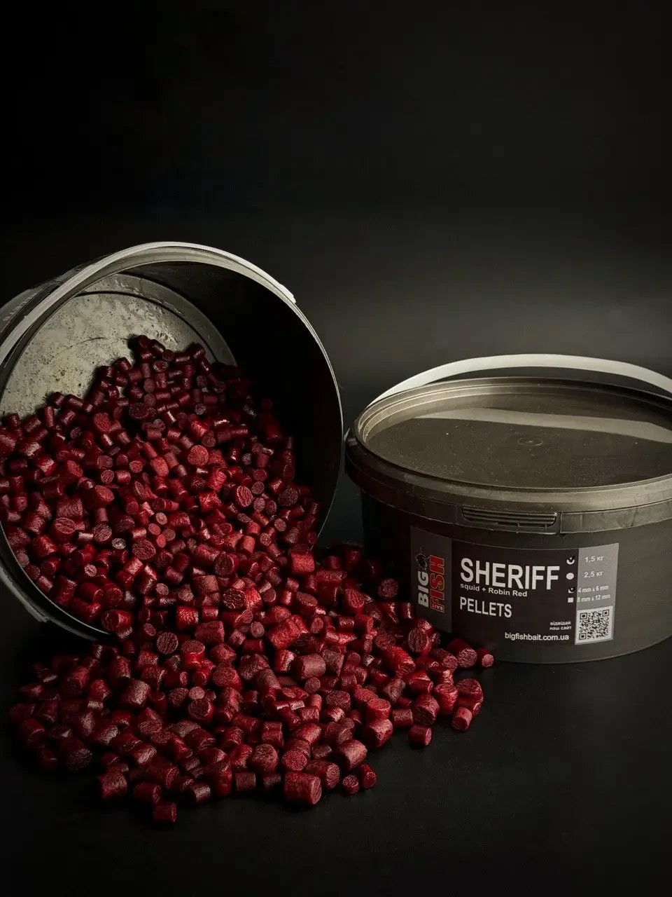 Пелетс Big fish Sheriff Premium Pellets мікс 8-12мм відро 1,5 кг