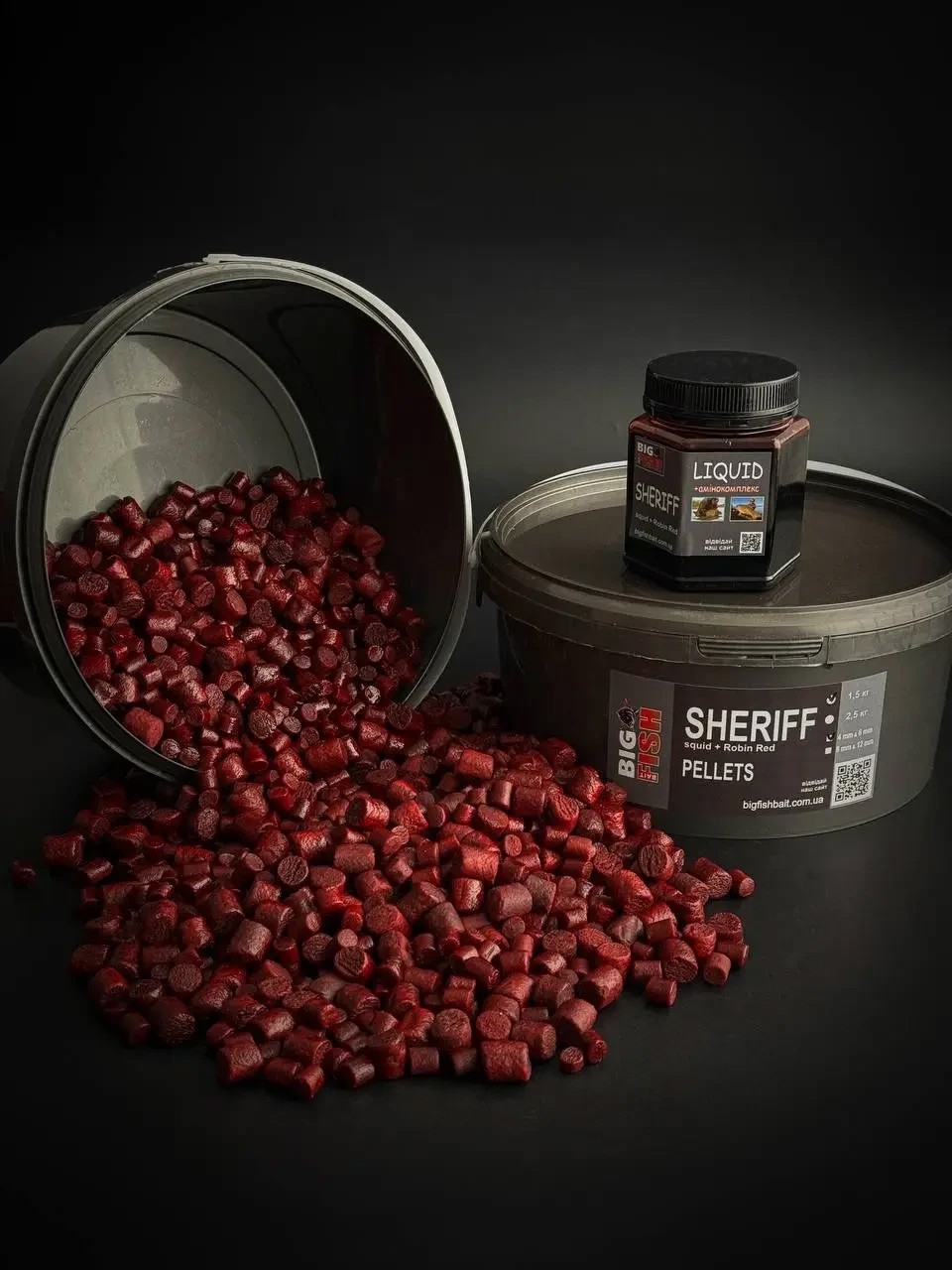 Пелетс Big fish Sheriff Premium Pellets мікс 8-12мм відро 1,5 кг