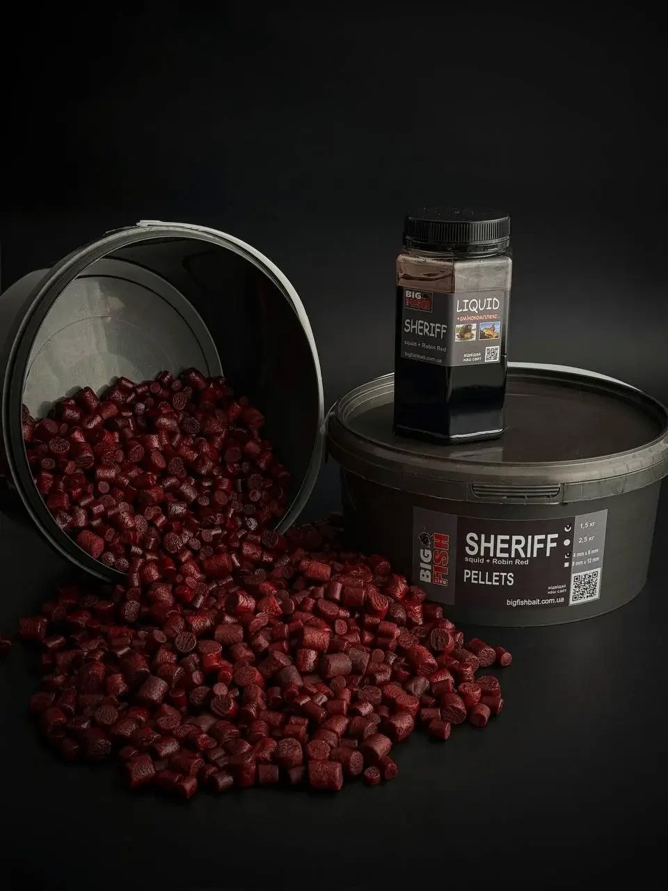 Пелетс Big fish Sheriff Premium Pellets мікс 8-12мм відро 1,5 кг