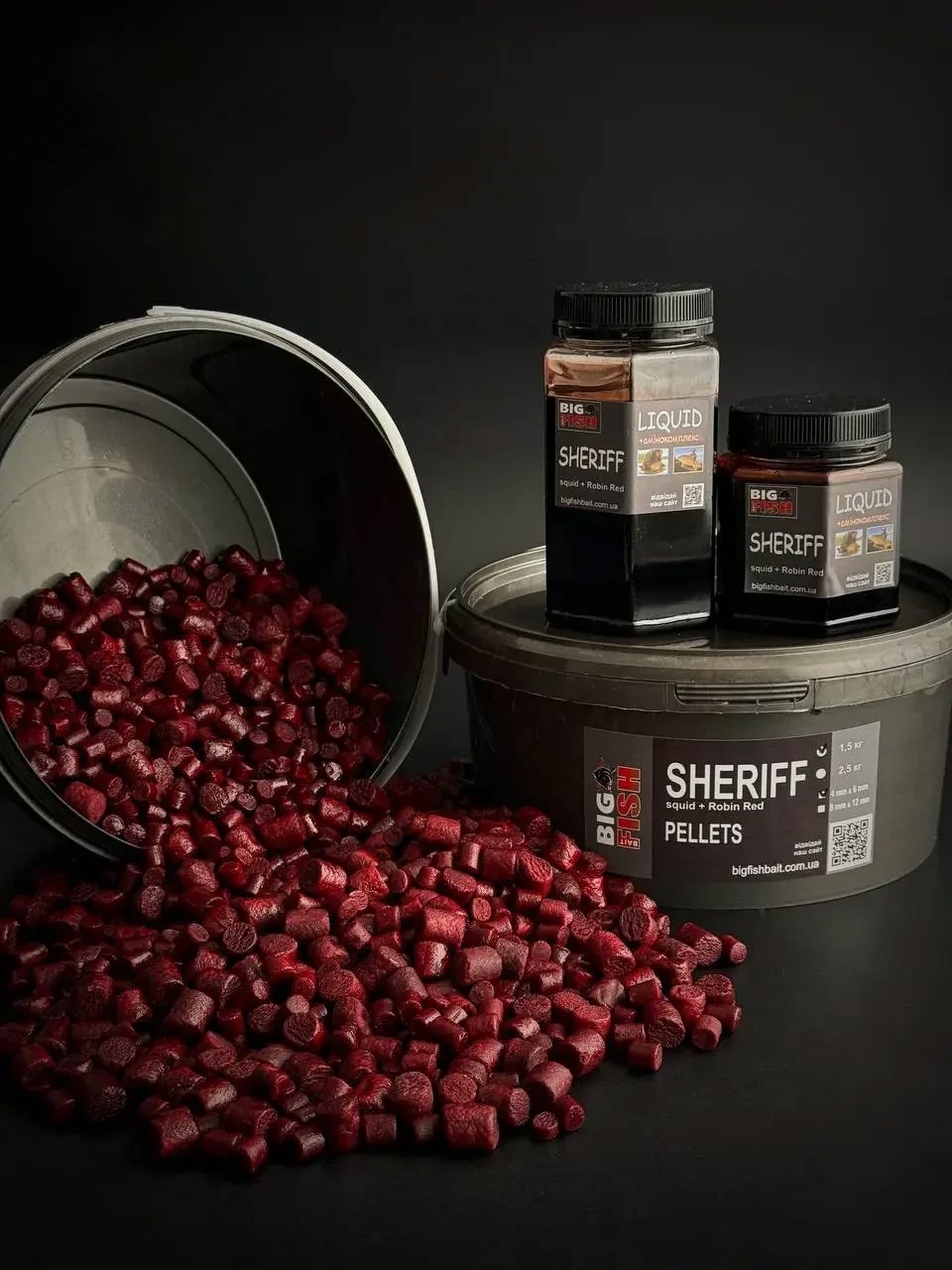 Пелетс Big fish Sheriff Premium Pellets мікс 8-12мм відро 1,5 кг