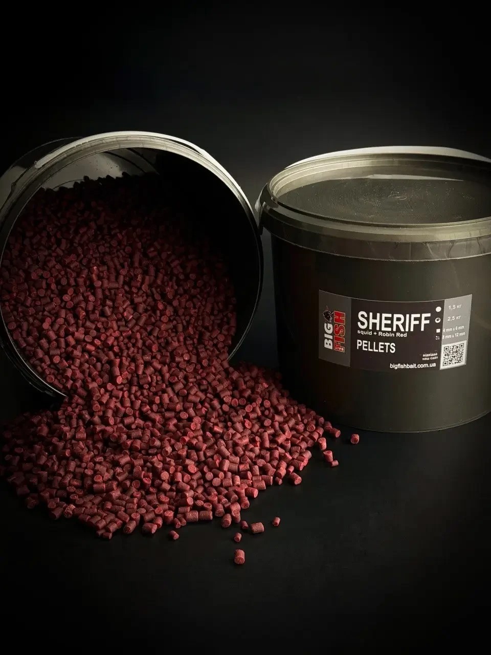 Пелетс Big fish Sheriff Premium Pellets мікс 4-6мм відро 2,5 кг
