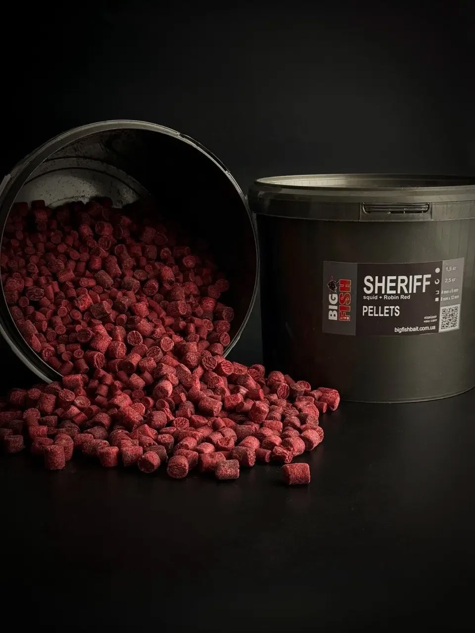 Пелетс Big fish Sheriff Premium Pellets мікс 8-12мм відро 2,5 кг