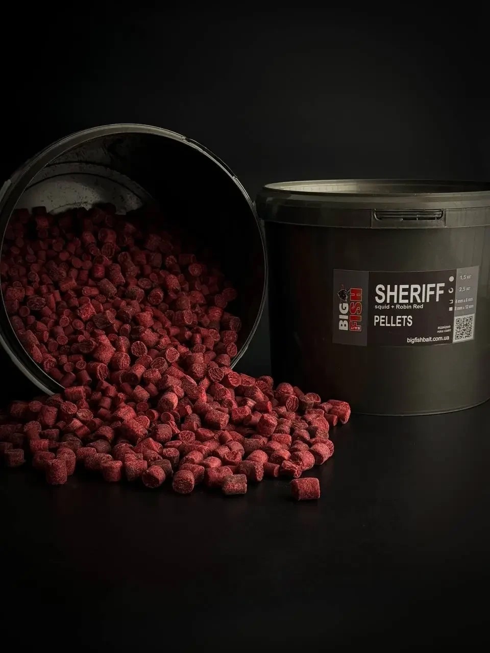 Пелетс Big fish Sheriff Premium Pellets мікс 8-12мм відро 2,5 кг