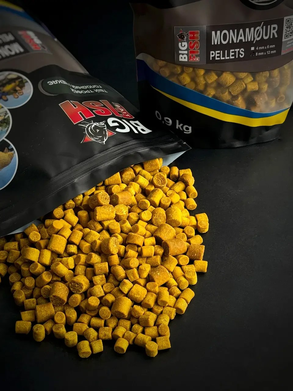 Пелетс Big fish  monAmur фірмовий солодкий аромат Premium Pellets мікс 8-12мм