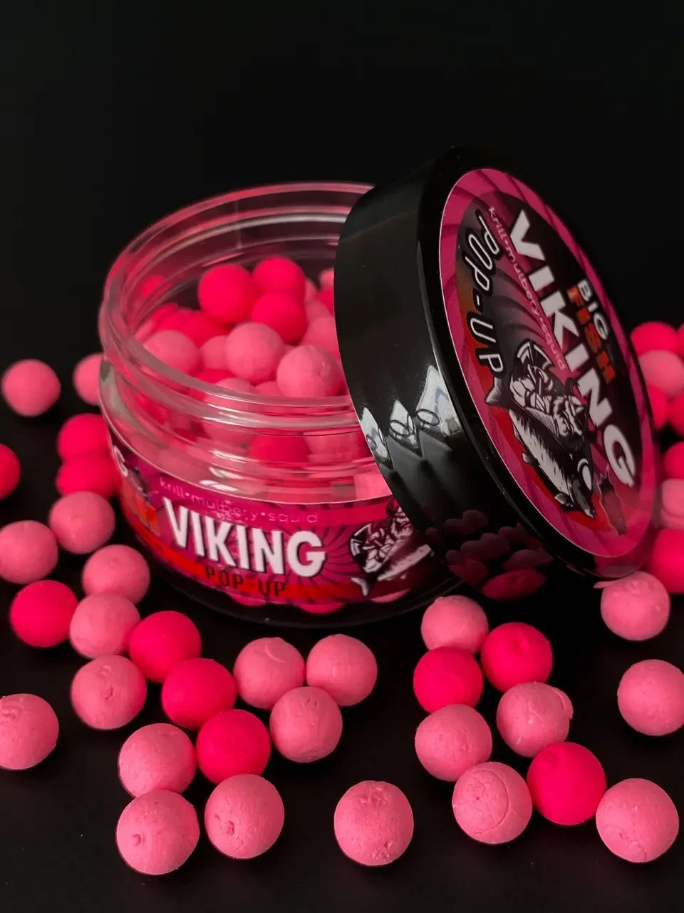 Бойли Pop-Up Big fish VIKING 8мм krill, mulberry squid криль, шовковиця, кальмар