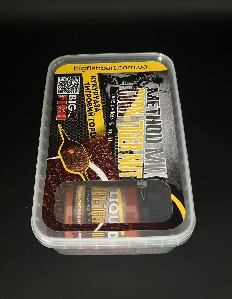 Метод мікс + ліквід Big fish Corn Tiger Nut кукурудза тигровий горіх 400 гр