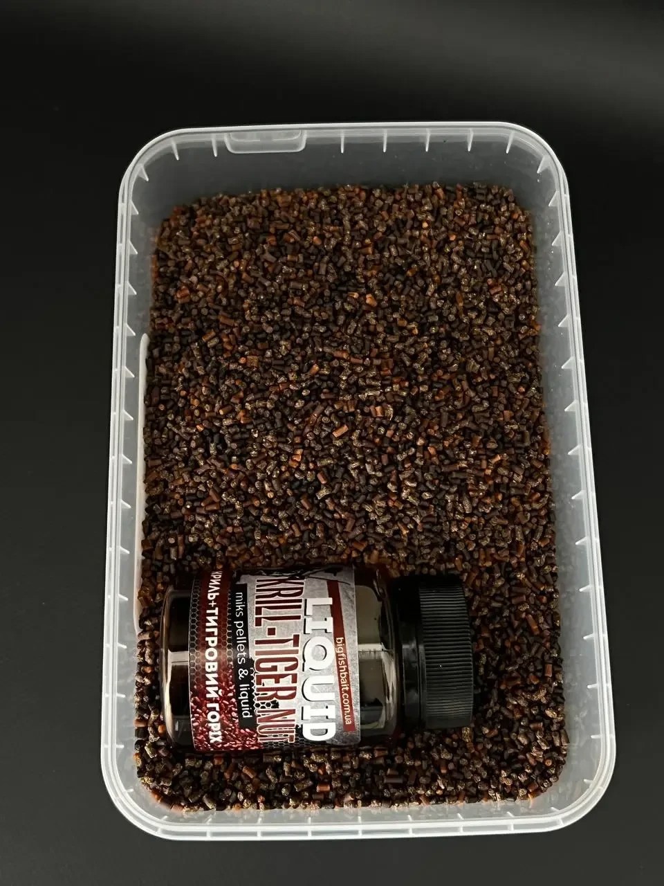 Метод мікс + ліквід Big fish Krill Tiger Nut криль тигровий горіх 400 гр