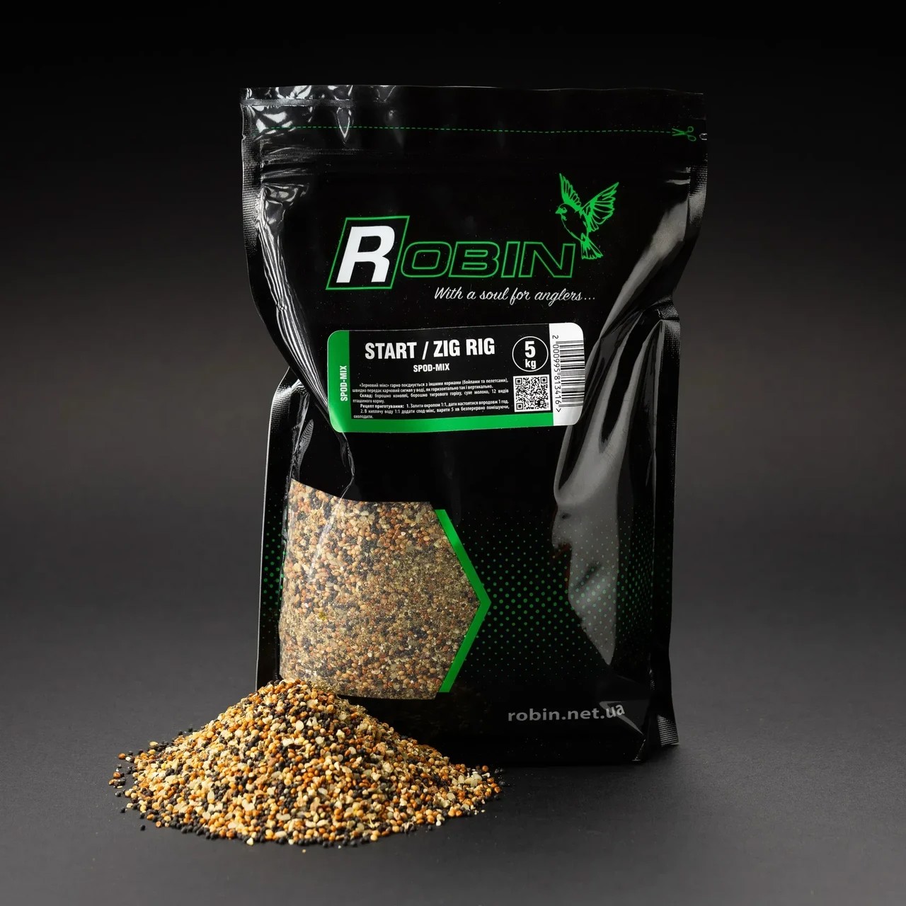 Мікс для ловлі на Зіг-Ріг Spod-Mix ROBIN Start/Zig Rig 5 kg