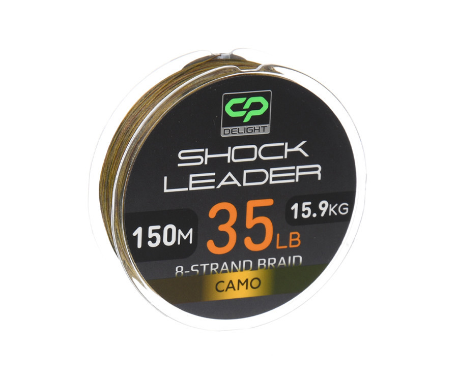 Шок-лідер Carp Pro Delight Shock Leader Х8 Camo 150м 35lb