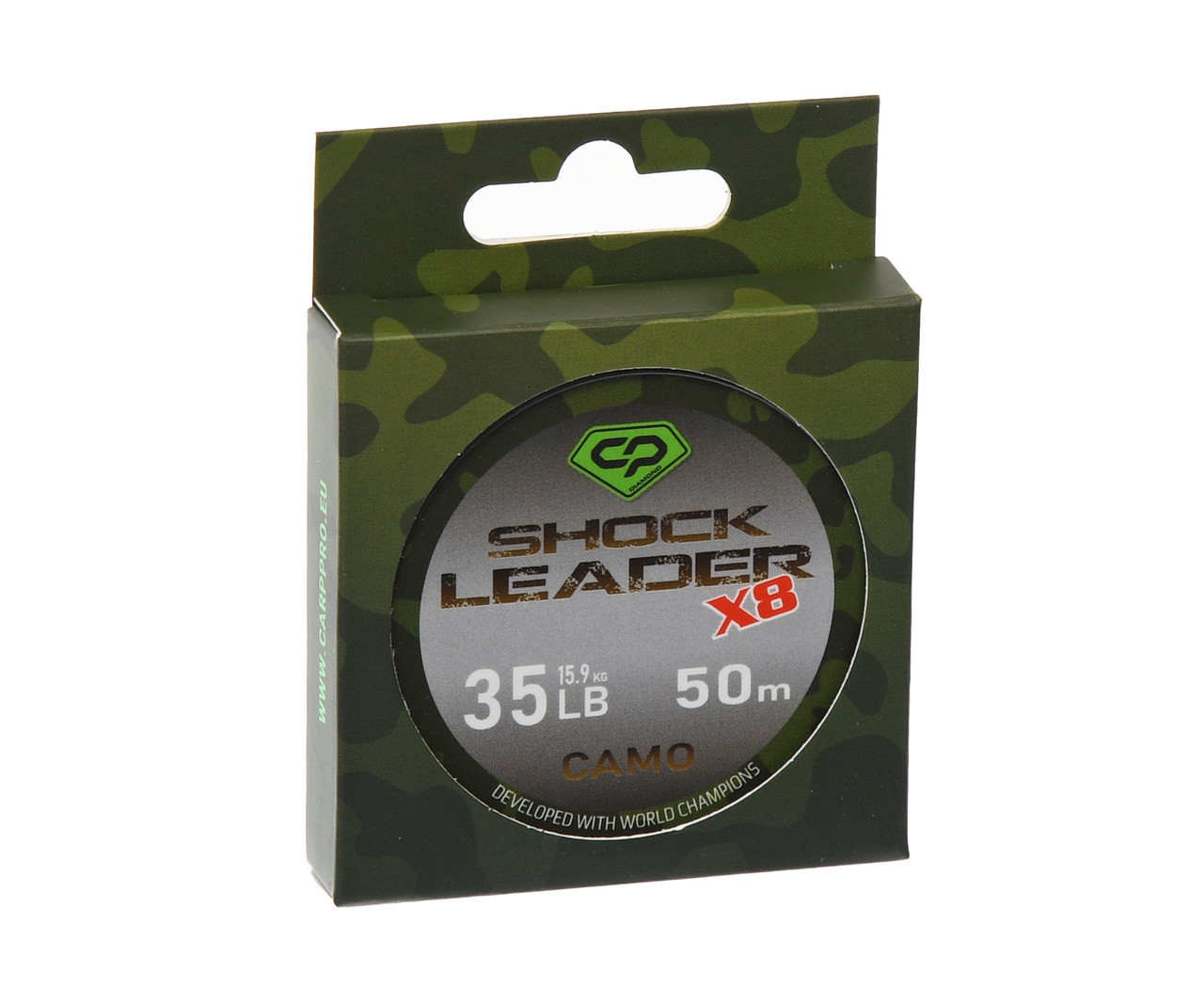 Шок-лідер Carp Pro Diamond Shock Leader Х8 Camo 50м 35lb