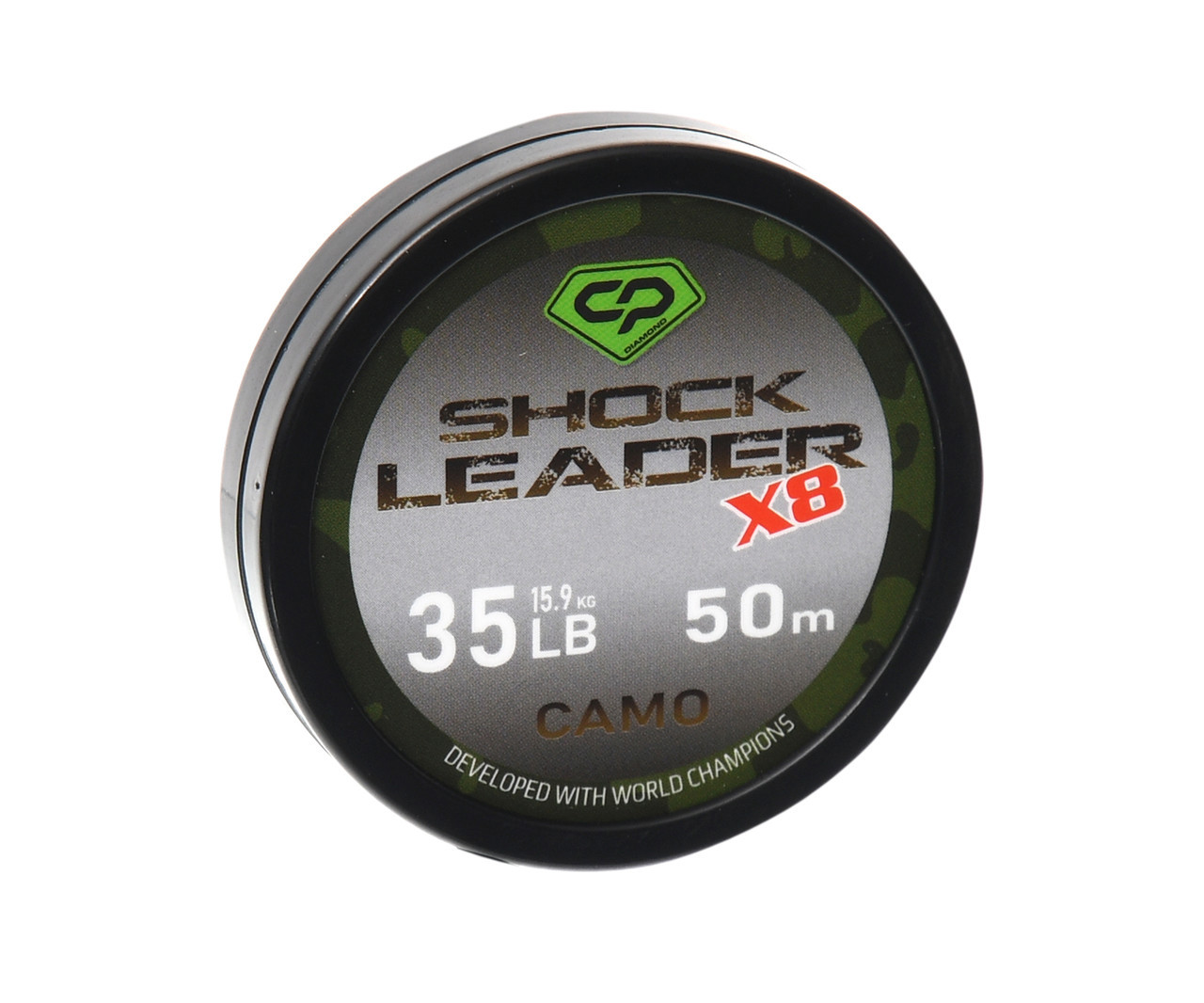 Шок-лідер Carp Pro Diamond Shock Leader Х8 Camo 50м 35lb