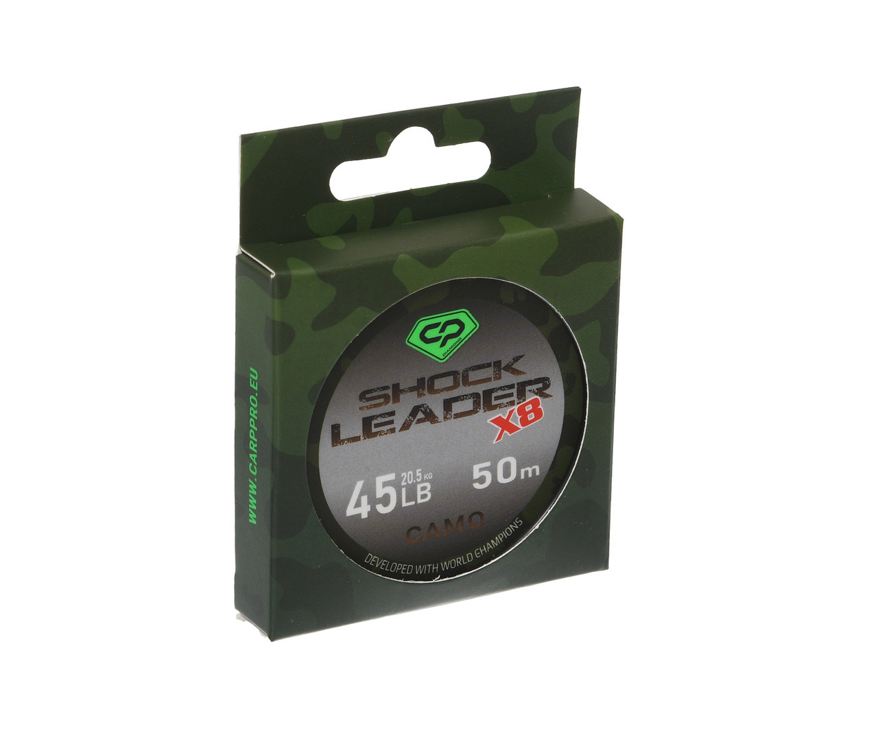 Шок-лідер Carp Pro Diamond Shock Leader Х8 Camo 50м 45lb