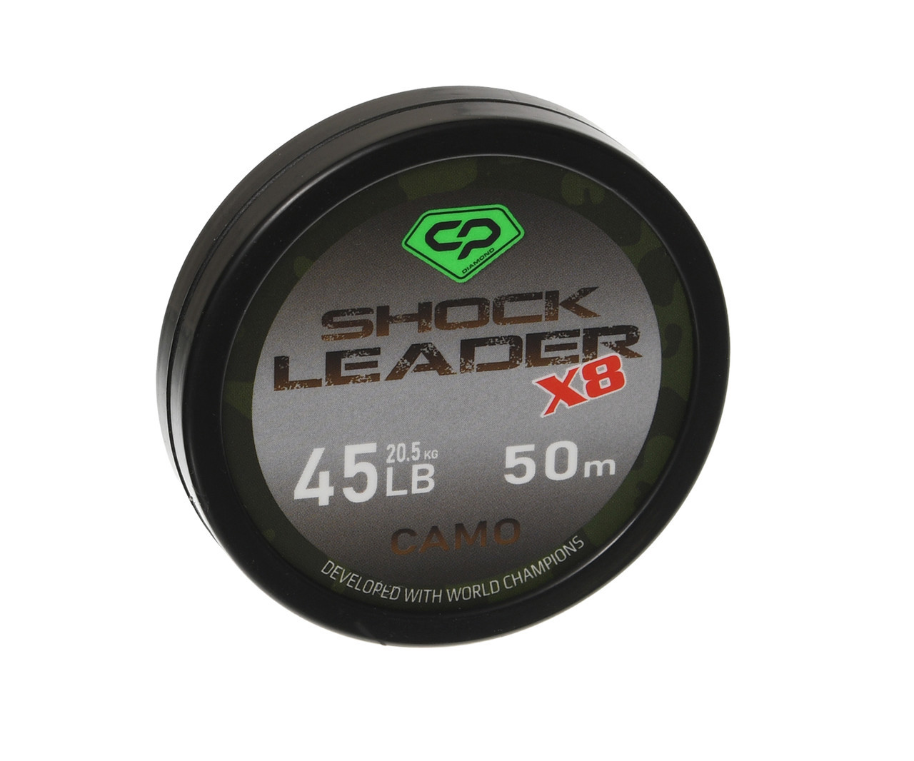 Шок-лідер Carp Pro Diamond Shock Leader Х8 Camo 50м 45lb