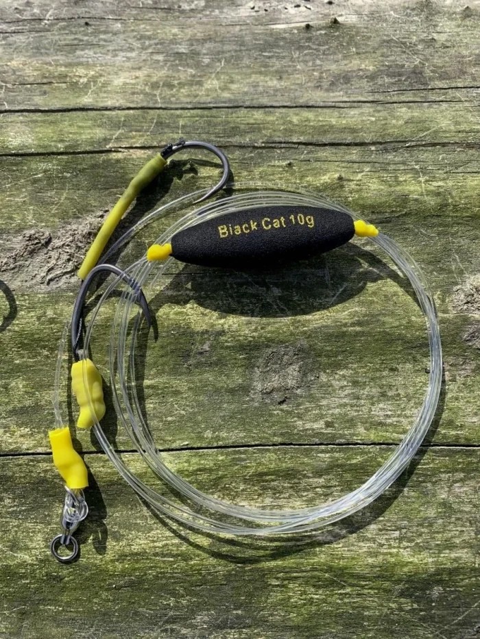 Готове оснащення сомове Black Cat Anti Tangle Rig 2.00m Line 1.00mm Size 6/0