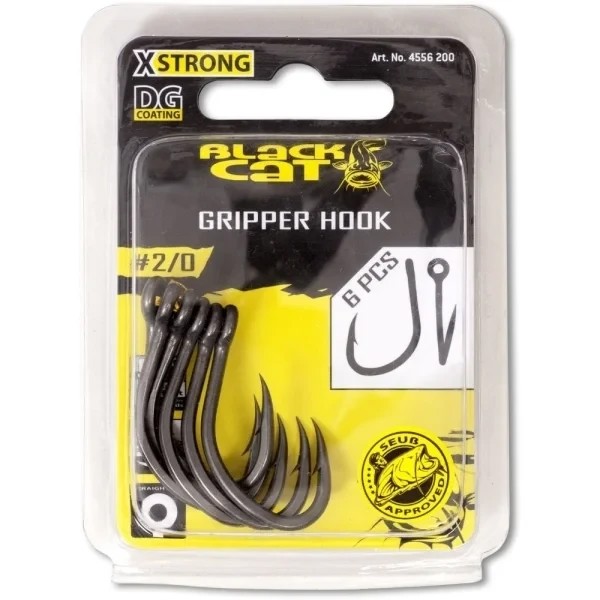 Гачки на сома Black Cat Gripper Hook DG coating 3/0
