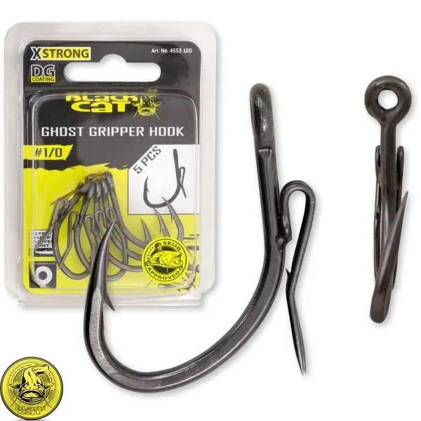 Крючки на сома Black Cat Ghost Gripper Hook DG coating 3/0