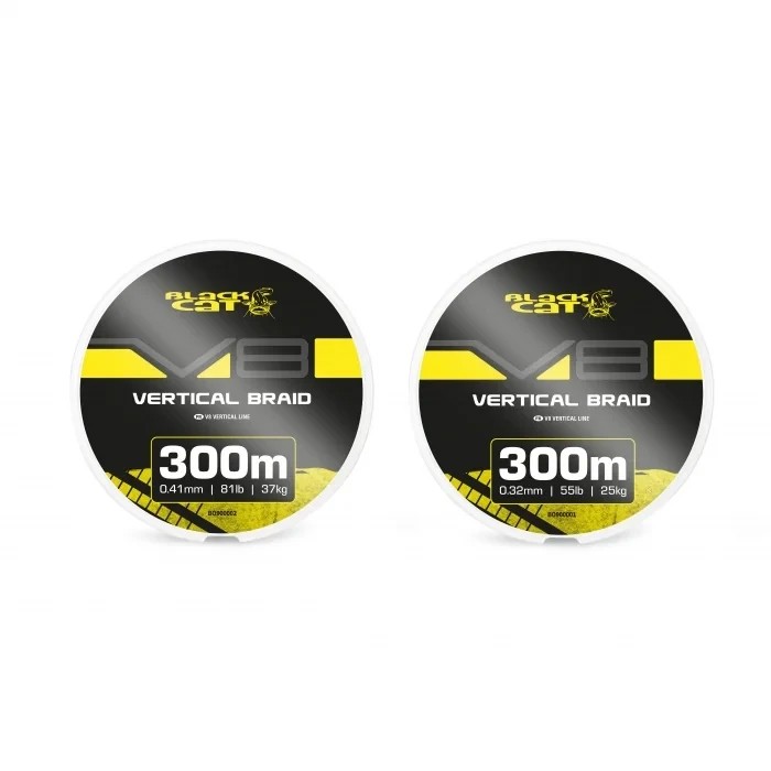 Шнур сомовий Black Cat V8-Line 0.32mm 55lb / 25kg