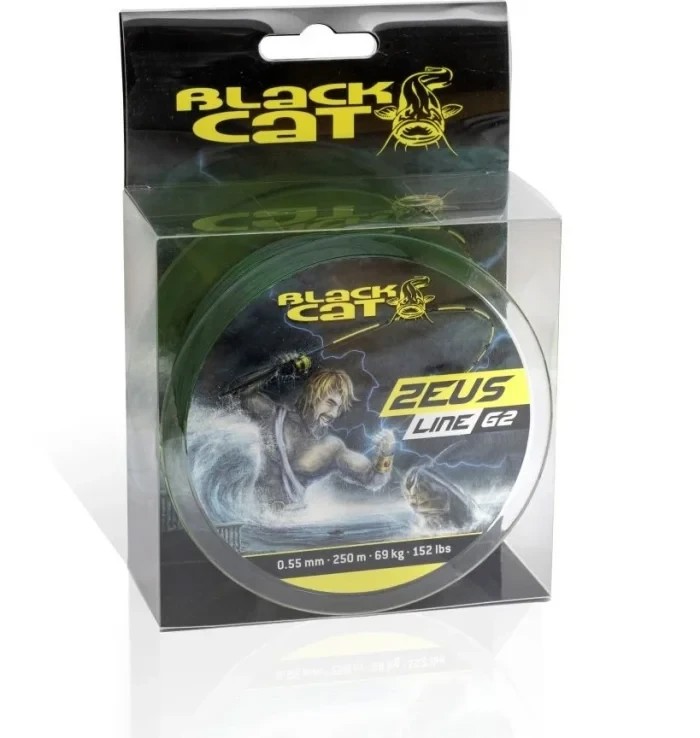 Шнур сомовий Black Cat Zeus Line G2 Yellow 0.38mm 250M 37kg