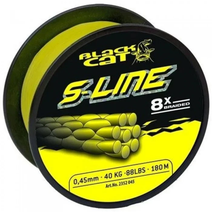 Шнур сомовий Black Cat S-Line Yellow 0.55 мм 180 м