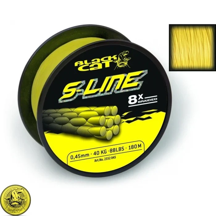 Шнур сомовий Black Cat S-Line Yellow 0.55 мм 180 м