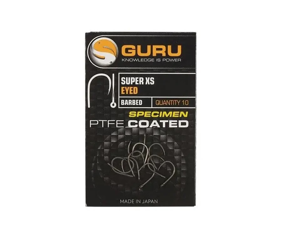 Гачки Guru Super XS Specimen PTFE Coated Eyed Barbed 18
