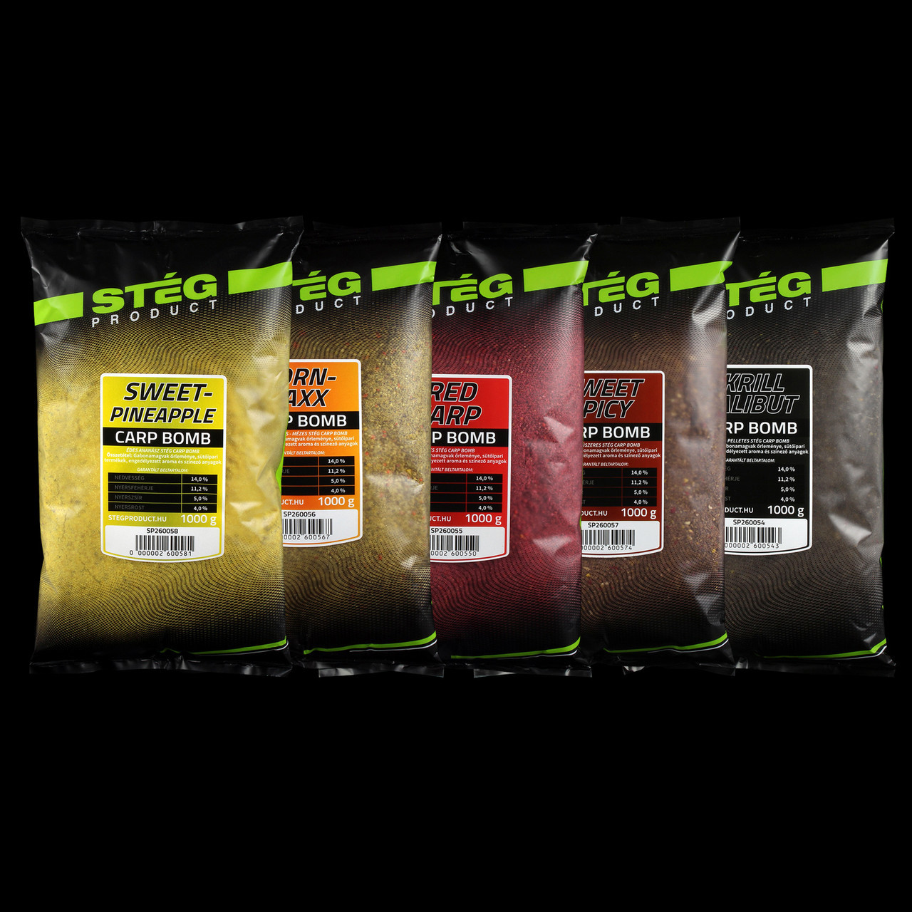 Прикормка Steg Carp Bomb 1kg Sweet Spicy