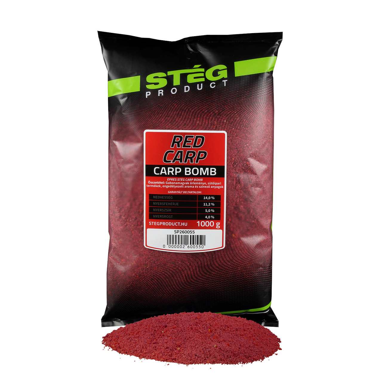 Прикормка Steg Carp Bomb 1kg Red Carp