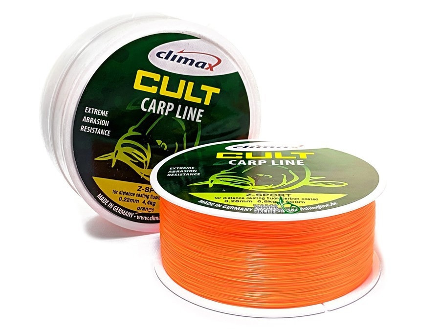 Волосінь Climax Cult Carp Line Z-Sport Orange 0.22 мм 4.4 кг
