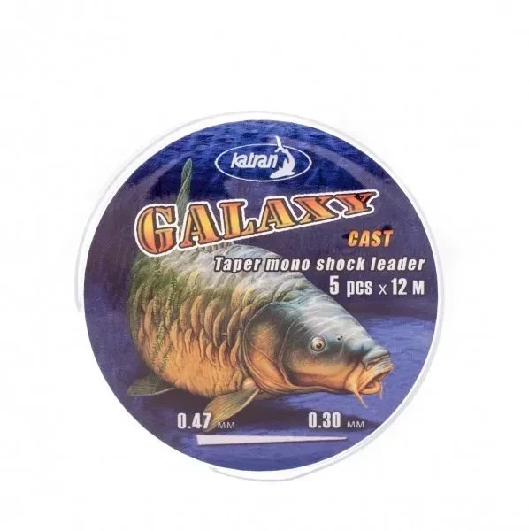 Моно шок-лідер Katran GALAXY 0,30-0,47mm, 5х12m