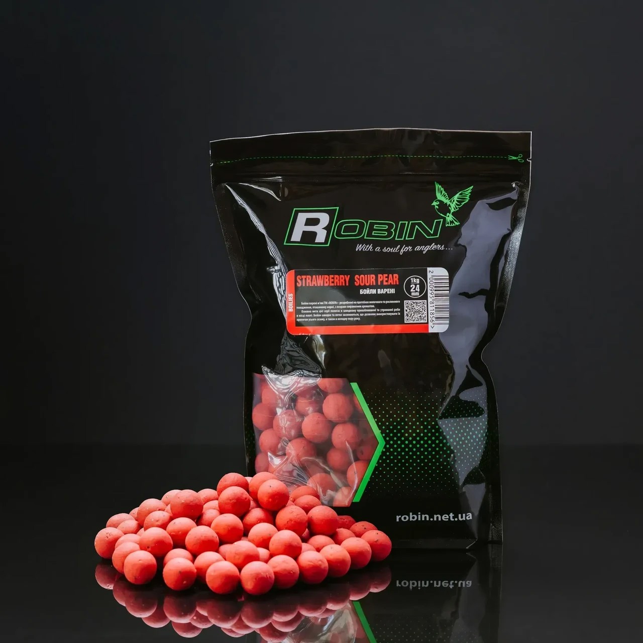 Варені бойли ROBIN Strawberry-Sour Pear 24 mm 1kg