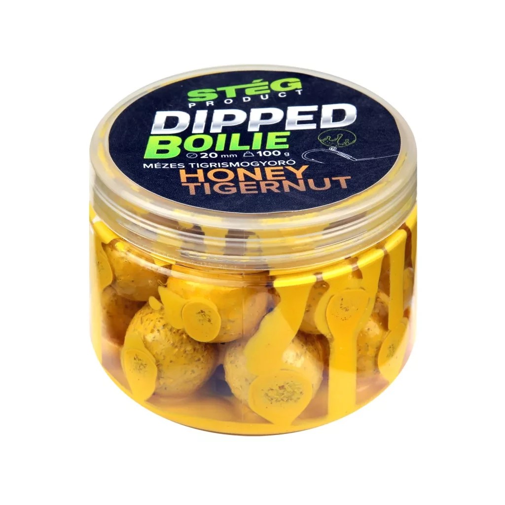 Бойли насадочні Steg Dipped boilie 100g 20 mm Honey-Tigernut