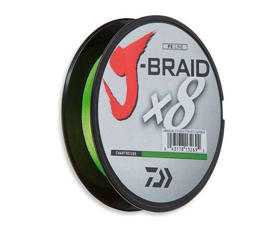 Шнур Daiwa J-Braid x8 Chartreuse 150м 0.20мм