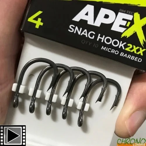 Гачки Ridge Monkey Ape-X Snag Hook 2XX Barbed 6