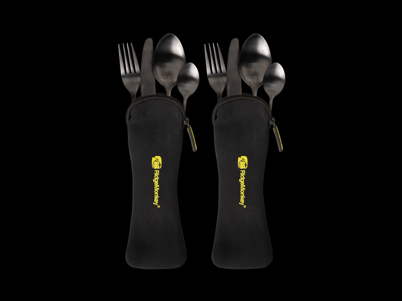 Набір з 2-х столових приборів Ridge Monkey DLX Cutlery Set Twin Pack 2 pcs