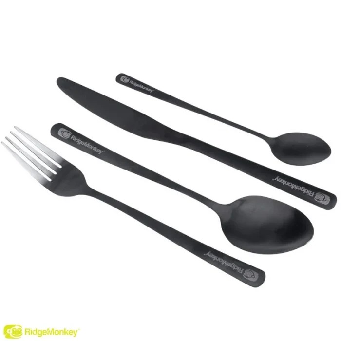 Набір з 2-х столових приборів Ridge Monkey DLX Cutlery Set Twin Pack 2 pcs