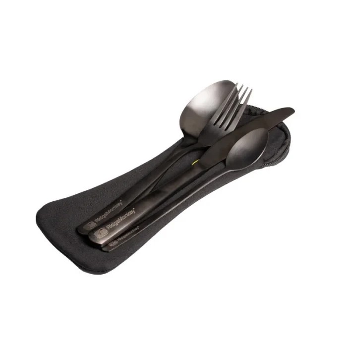 Набір з 2-х столових приборів Ridge Monkey DLX Cutlery Set Twin Pack 2 pcs