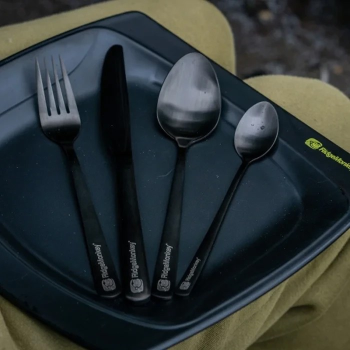 Набір з 2-х столових приборів Ridge Monkey DLX Cutlery Set Twin Pack 2 pcs