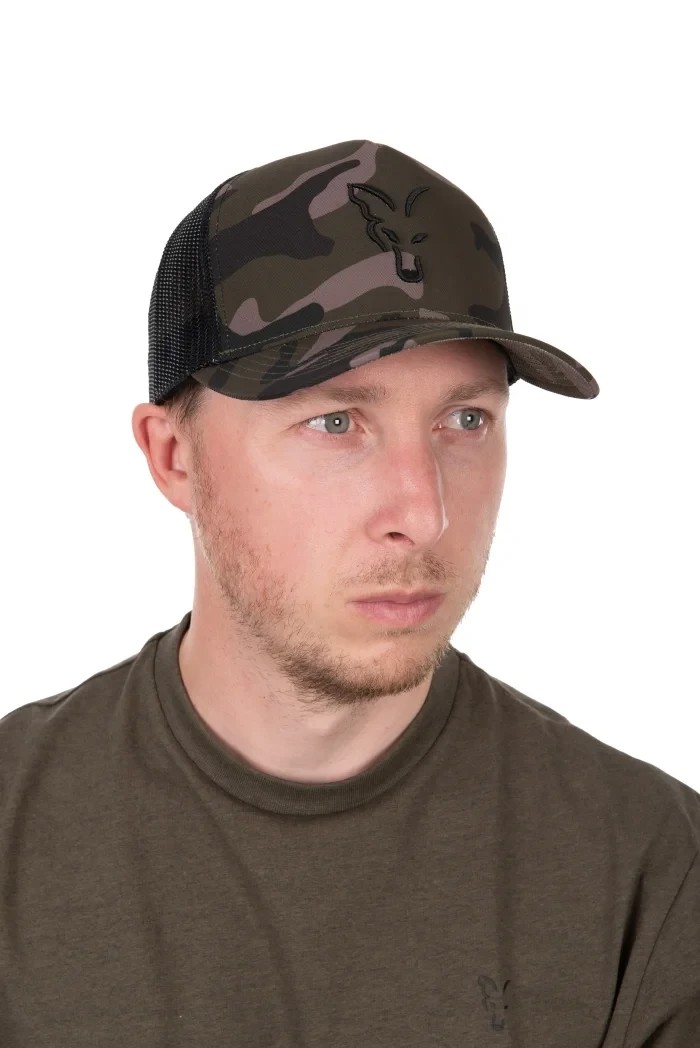 Кепка Fox Black Camo Trucker