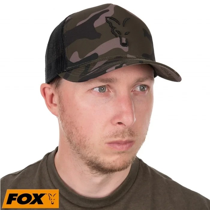 Кепка Fox Black Camo Trucker