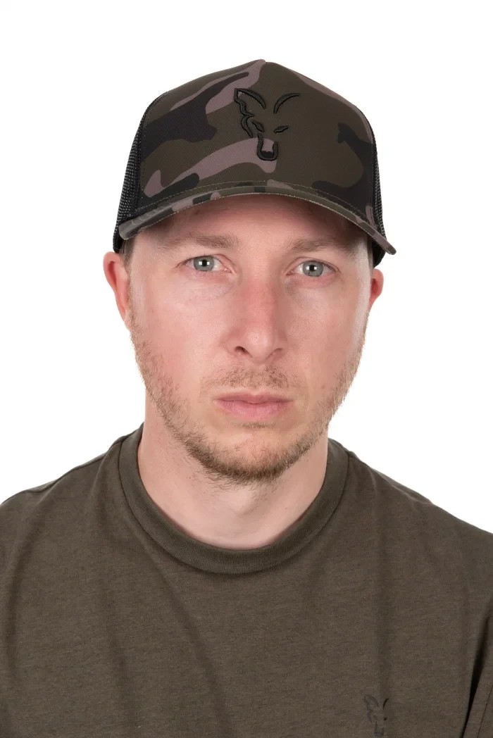 Кепка Fox Black Camo Trucker
