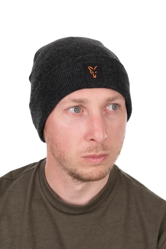 Шапка Fox Collection Beanie Black Orange