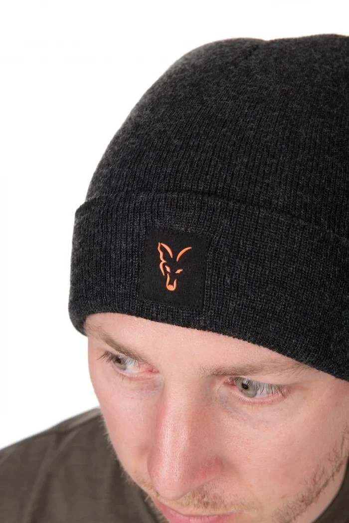 Шапка Fox Collection Beanie Black Orange