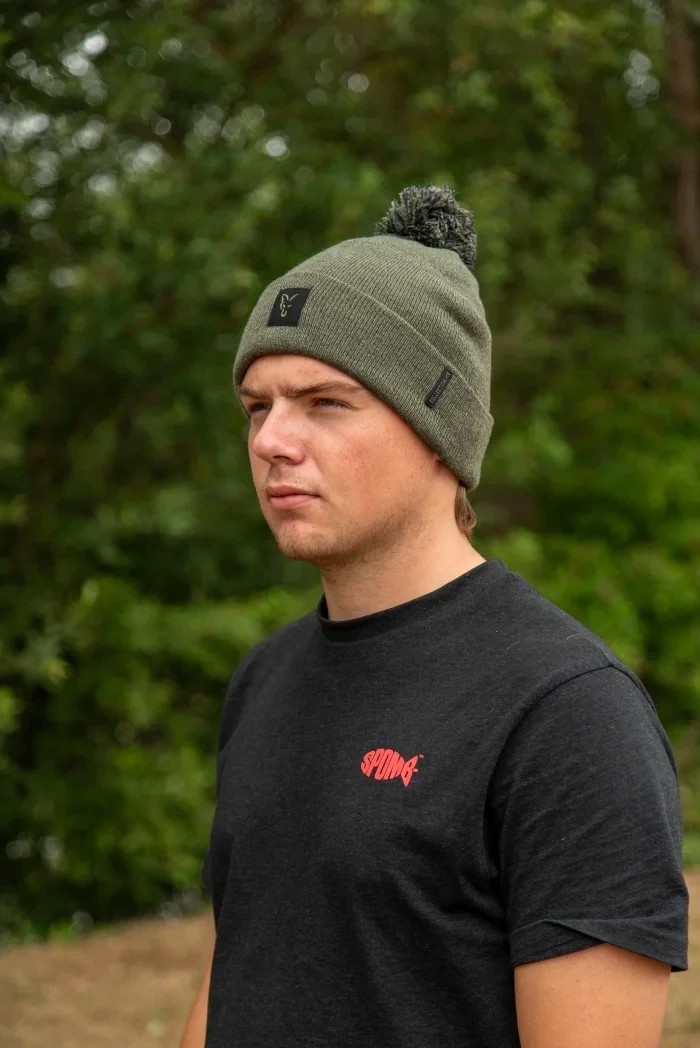 Шапка Fox Collection Bobble Hat Black / Orange