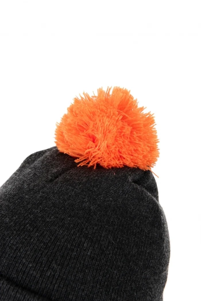 Шапка Fox Collection Bobble Hat Black / Orange