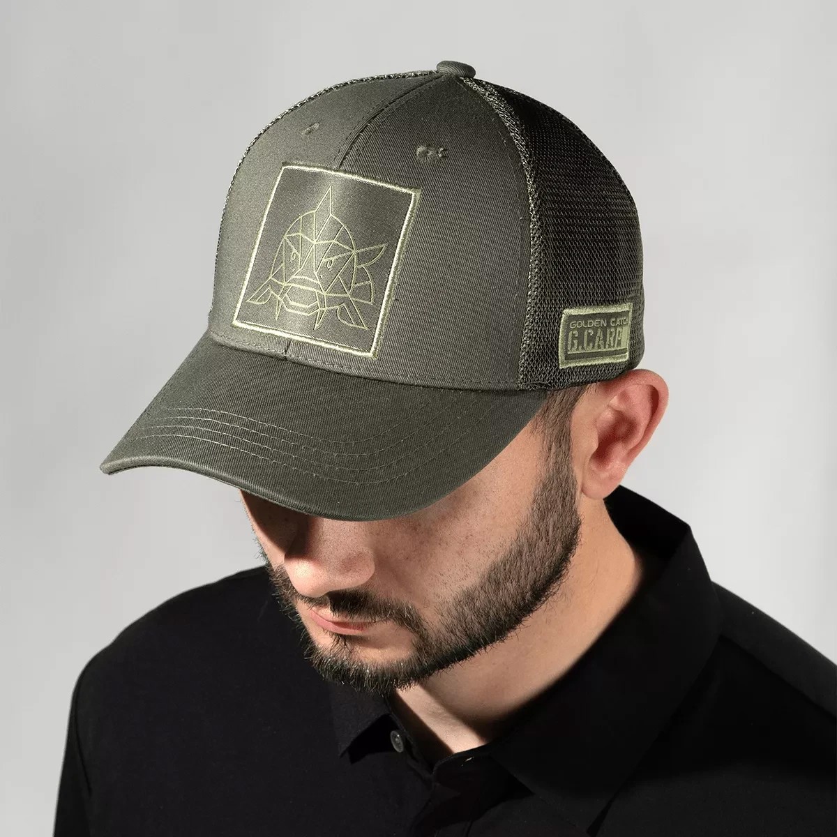 Кепка з сіткою Golden catsh G.Carp Mesh Trucker Cap Camo OSFA