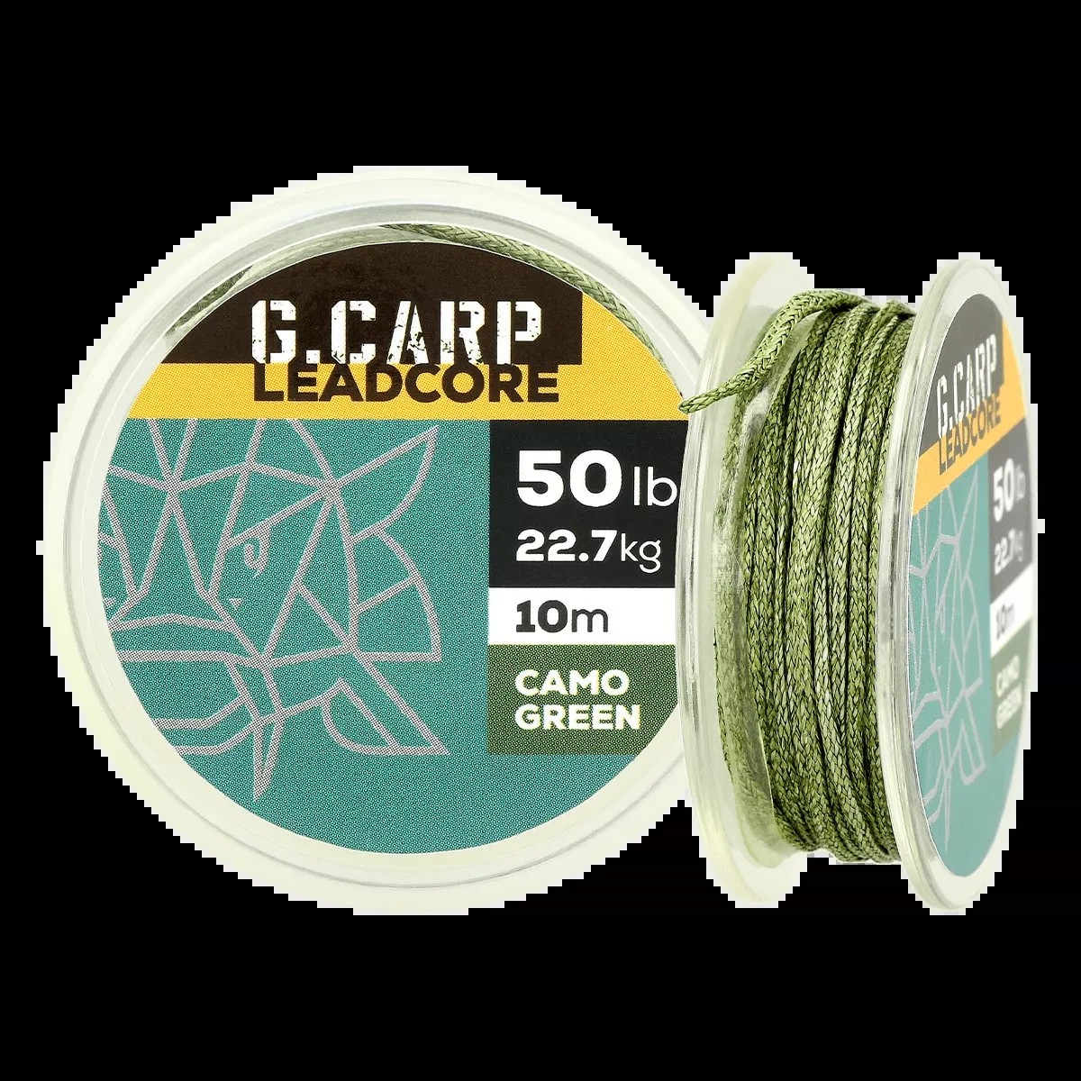 Лідкор без свинцю Golden catsh G.Carp Corefree 10м 50lb Caмo Green