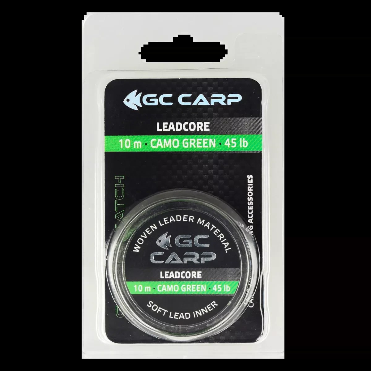 Лідкор зі свинцем Golden catsh G.Carp Leadcore 10м 50lb Caмo Green