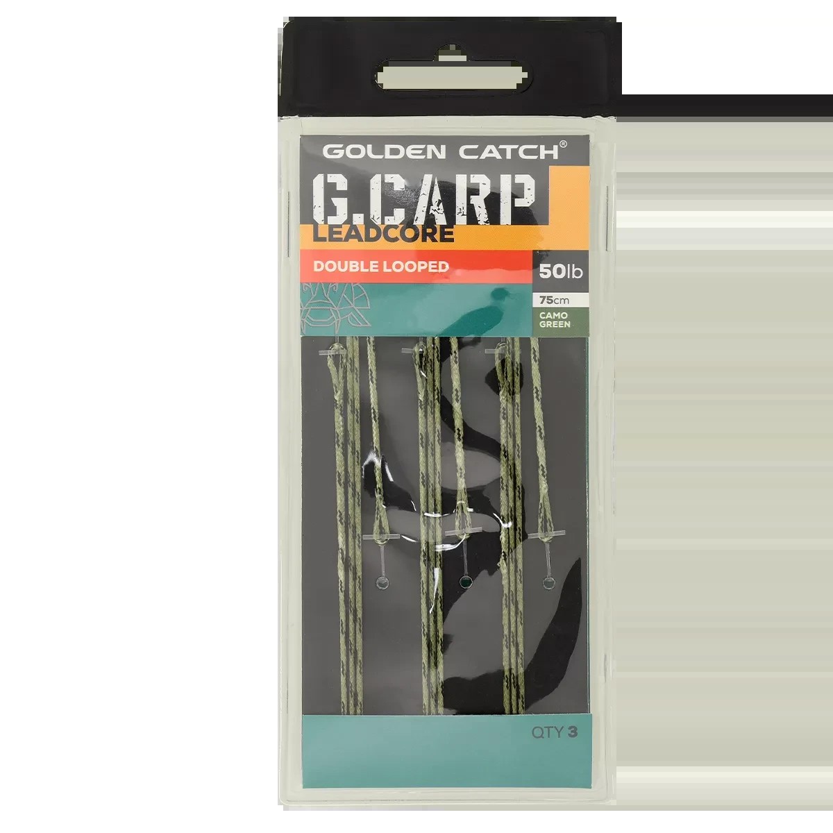 Оснащення коропове Golden catsh Double Looped Leadcore 75см 50lb