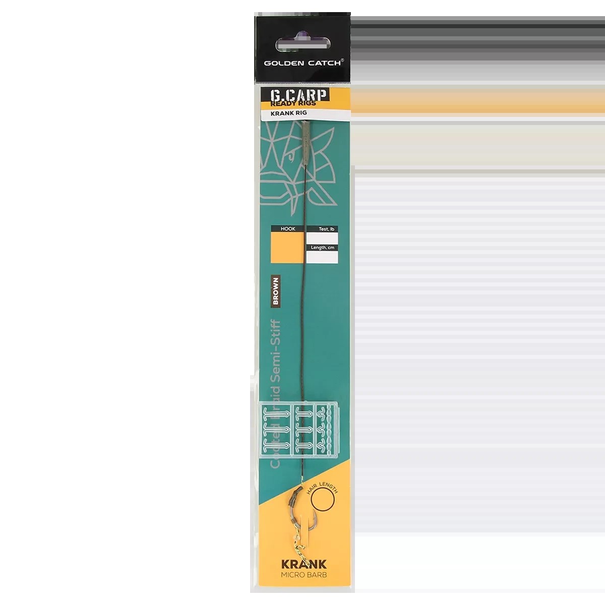 Готовий повідець на коропа Golden catsh G.Carp Krank Ready Rig №8 15lb 18cm