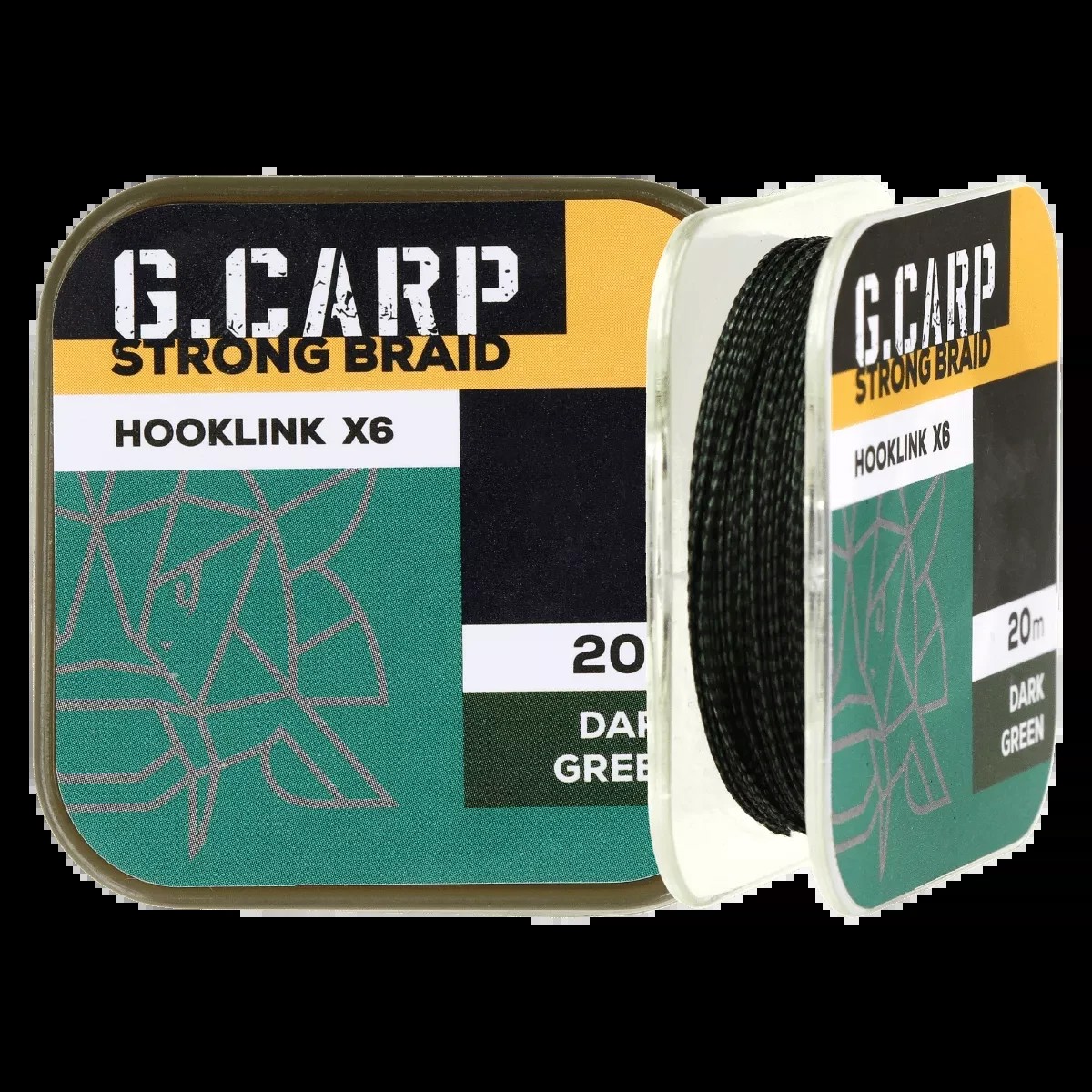 Повідковий матеріал Golden Catsh G.Carp Strong Braid Hooklink X6 20м 20lb Dark Green